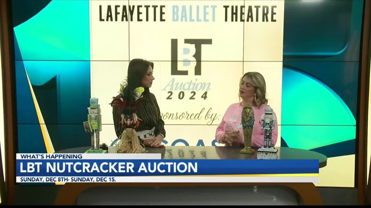 Lafayette Ballet Theatre Painted Nutcracker Auction Starts December 8th